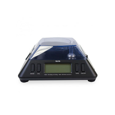 Front view of the KP-601 professional gemstone scale with its high-precision digital LCD display.