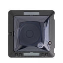 Overhead view of the Tanita KP-601 showing the circular weighing pan and the integrated leveling bubble.