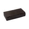 Isometric view of a Technique Asic compressed charcoal block for jewelry soldering tilted toward the left.