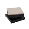 Technique ASIC rotating jewelry soldering table with square ceramic block tilted to the left.