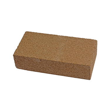 Isometric view of a thick rectangular Technique ASIC Skamolex soldering block angled down and to the right.