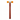 Amber orange dual-head non-marring mallet with contoured mahogany wood handle on white background.