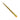 An angled diagonal product shot of a brass ring size stick with a thumbs-up logo on the wooden handle.