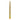 Full vertical view of a brass ring measuring stick with a wooden handle on a white background.