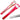 TSK stainless steel gemstone tweezer with shovel in red protective vinyl hanging sleeve.