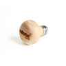 Vallorbe AL4001 round mushroom graver handle showing Swiss brand stamp and steel ferrule collar.