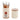 A set of 8 Wolf Micro Carvers in a white branded container with the wooden lid set to the side.