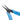 Profile view of Xuron bent nose pliers showing the 45-degree angle.