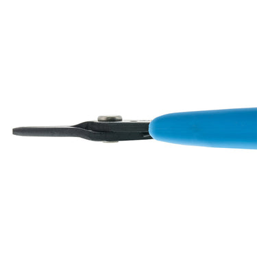 Side profile of Xuron chain nose plier showing the slim jaw design for reaching tight spaces.