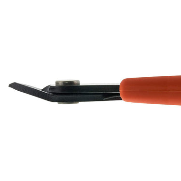 Side view showing the low-profile head design of the Xuron Maxi-Shear flush cutter.