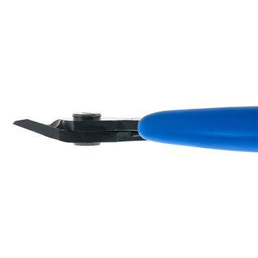 Side profile view showing the slim design of Xuron tapered head flush cutters.