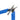 Detailed view of the pivot point and ergonomic blue grip of a Xuron professional scissor.