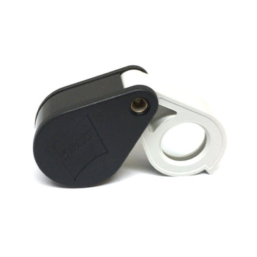 Side profile of Zeiss D40 loupe showing the folding mechanism.